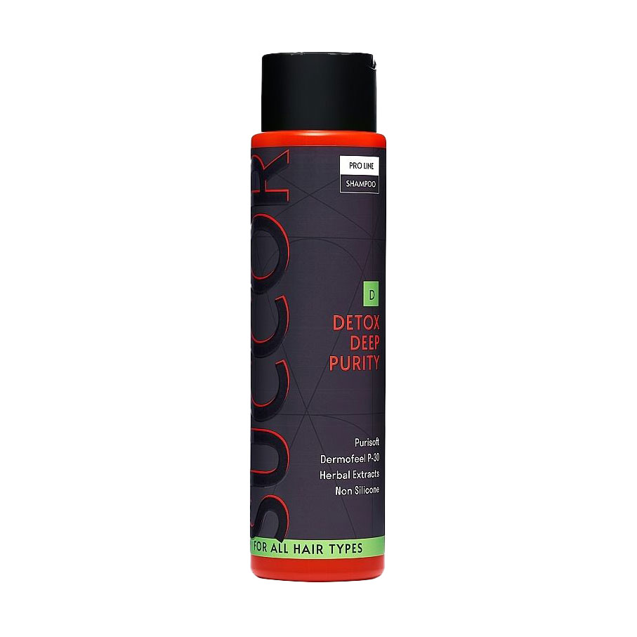 Детокс шампунь Succor Detox Deep Purity Shampoo для глибокого очищення, 400 мл